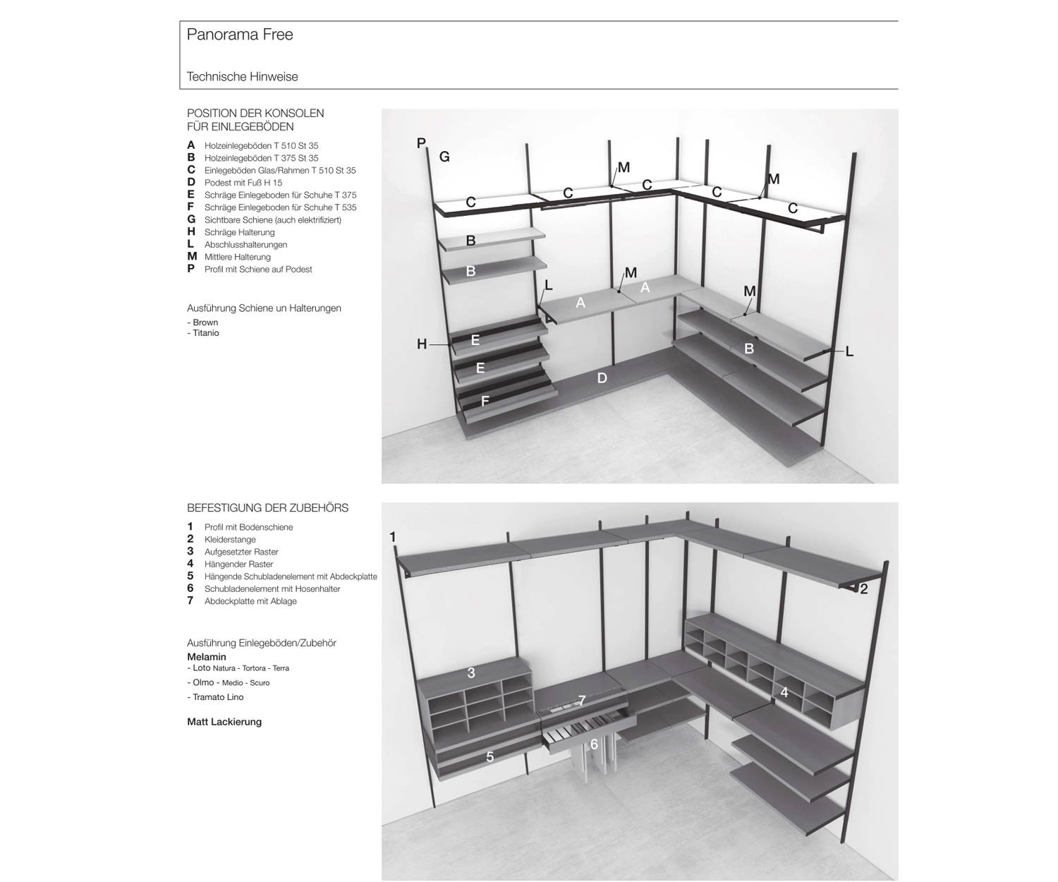 Livitalia Accessoires du système de dressing Panorama Design Livitalia Accessoires du système de dressing Panorama Design