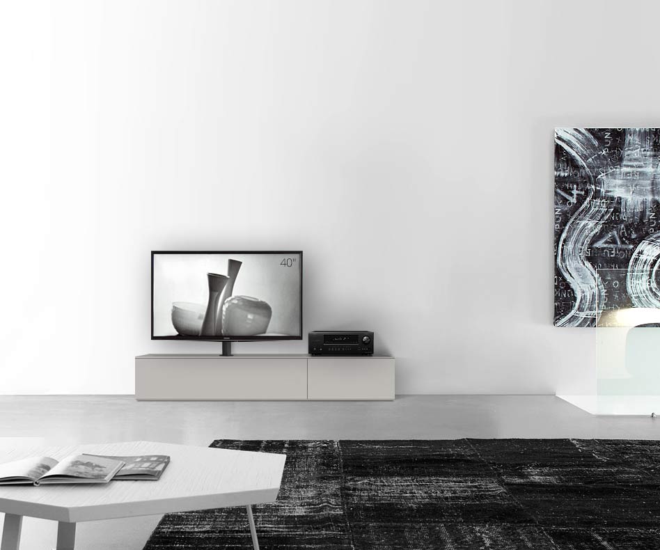 Table basse design Configurateur avec support TV au sol Largeur 180 33,5 45 gauche gris clair mat Table basse design Configurateur avec support TV au sol Largeur 180 33,5 45 gauche gris clair mat