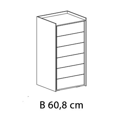 B 60,8 cm