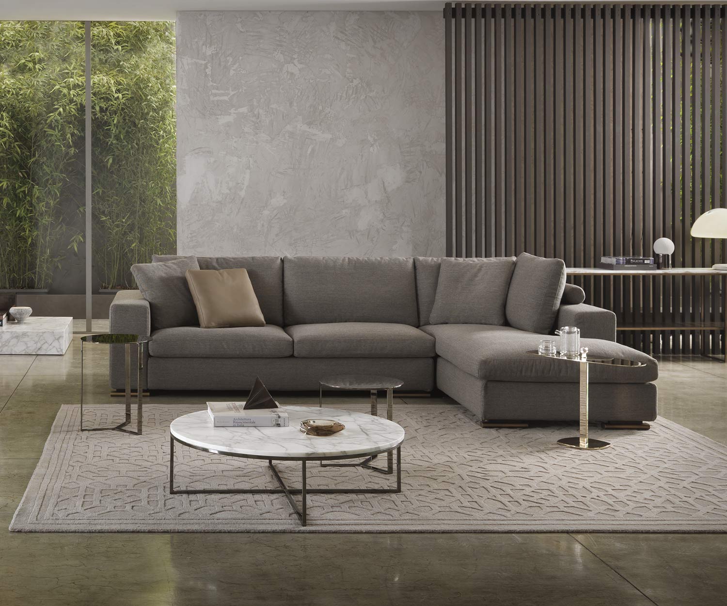 Canapé design de haute qualité Marelli Jack avec chaise longue Canapé design de haute qualité Marelli Jack avec chaise longue