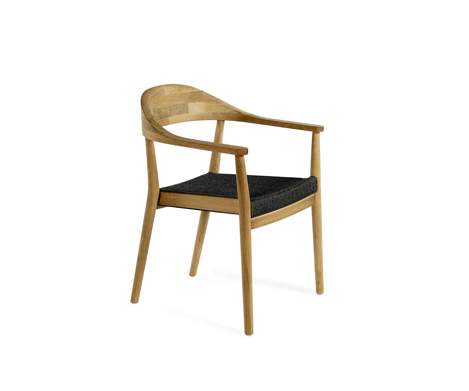 Exclusif Oasiq Copenhagen Design chaise à accoudoirs teck avec assise tressée Exclusif Oasiq Copenhagen Design chaise à accoudoirs teck avec assise tressée