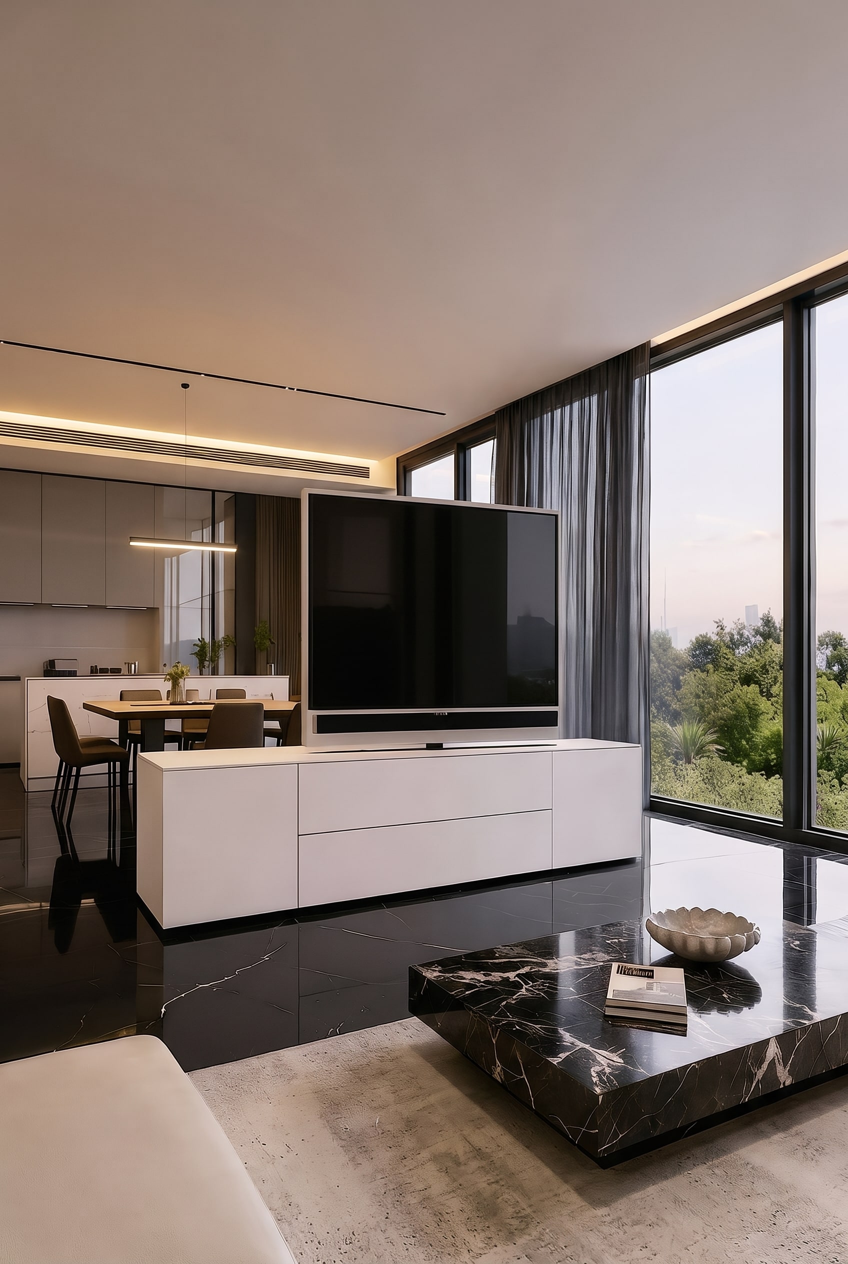 Offener Wohnbereich Sideboard Raumteiler Modern Offener Wohnbereich Sideboard Raumteiler Modern