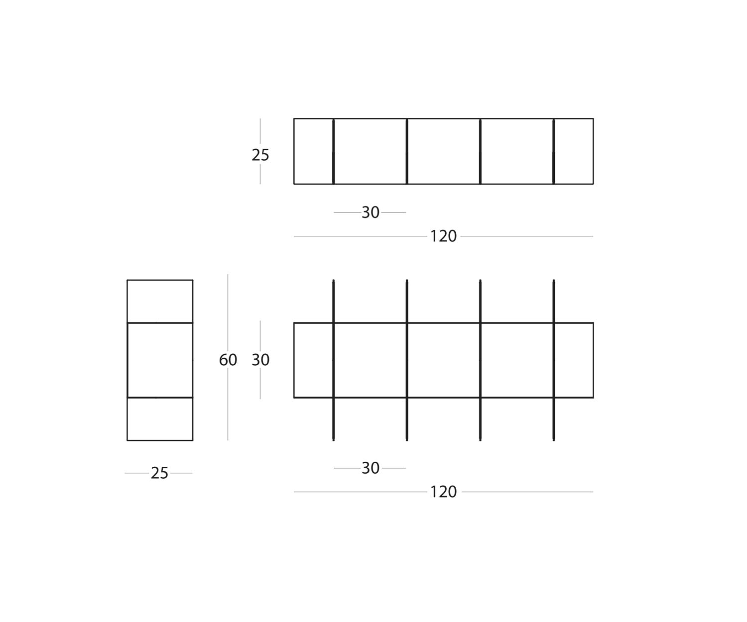 Innesto Bibliothèque pour le mur en métal Dimensions Dimensions Innesto Bibliothèque pour le mur en métal Dimensions Dimensions