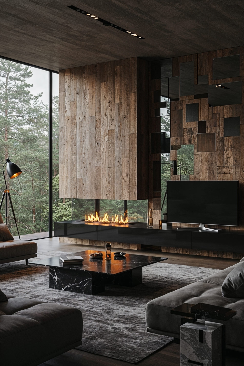 mur-en-bois-parfaitement-mis-en-scene-dans-le-salon-grace-a-une-cheminee-electrique