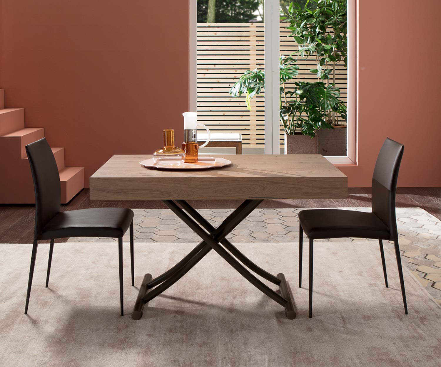 Ozzio Newood Table T123 Chêne Naturel Ozzio Newood Table T123 Chêne Naturel