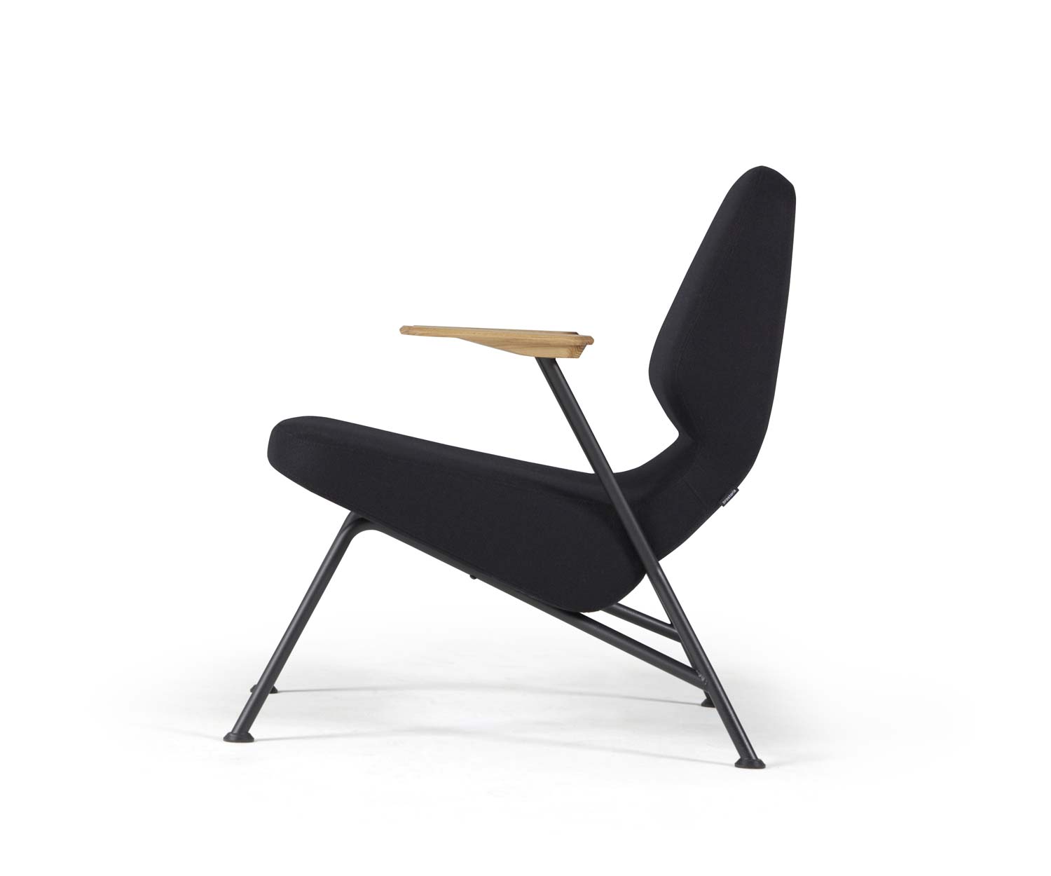 Prostoria Fauteuil Oblique piètement métallique noir Prostoria Fauteuil Oblique piètement métallique noir