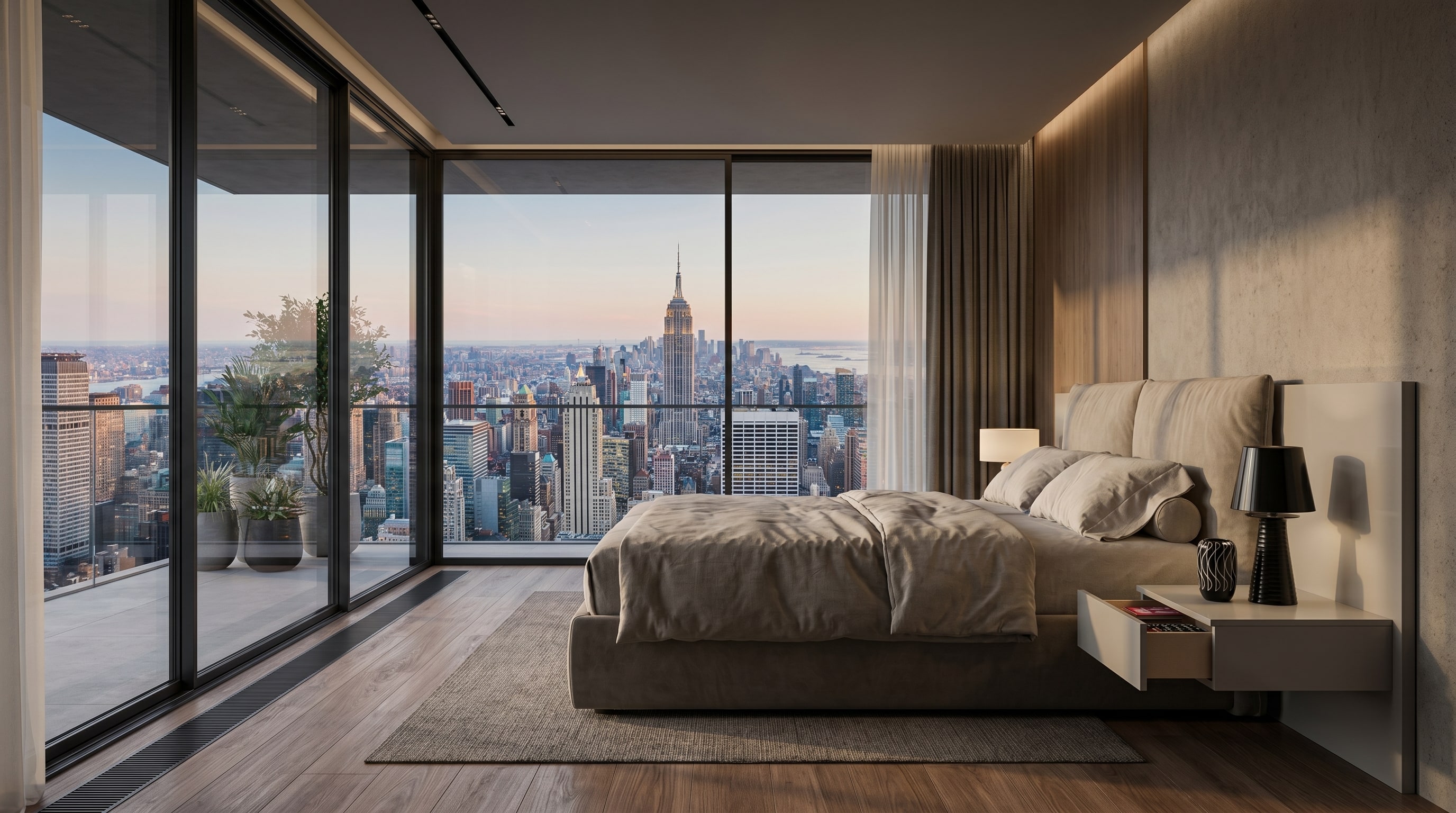 Nachttisch für Boxspring: Die 70-cm-Regel der Profis