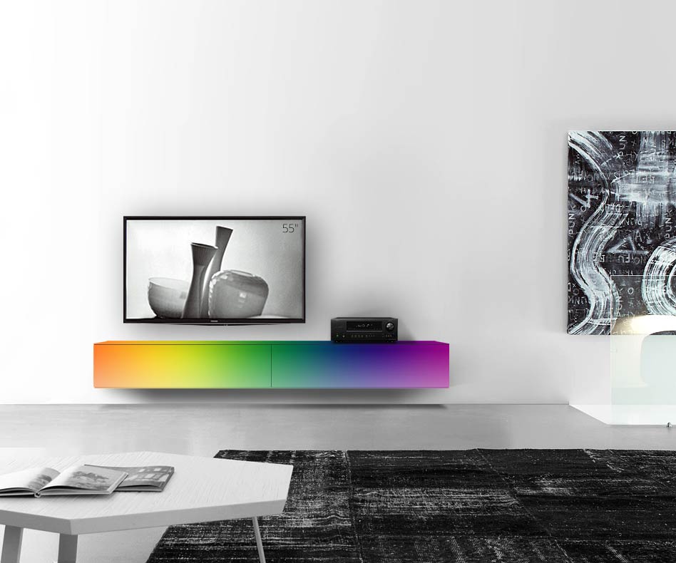 /Design Lowboard mur B240 H33 5 mat RAL /Design Lowboard mur B240 H33 5 mat RAL