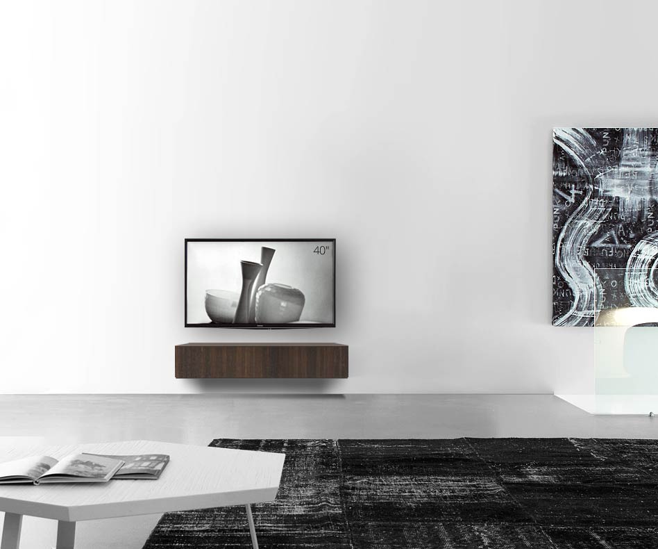 Livitalia Bois Design Lowboard Configurateur mural 120 cm 24 cm 46 cm Chêne brun Livitalia Bois Design Lowboard Configurateur mural 120 cm 24 cm 46 cm Chêne brun