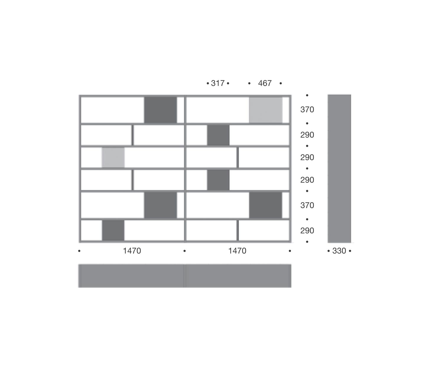 Haute qualité Livitalia Bibliothèque C84 Dimensions Esquisse Dimensions Haute qualité Livitalia Bibliothèque C84 Dimensions Esquisse Dimensions
