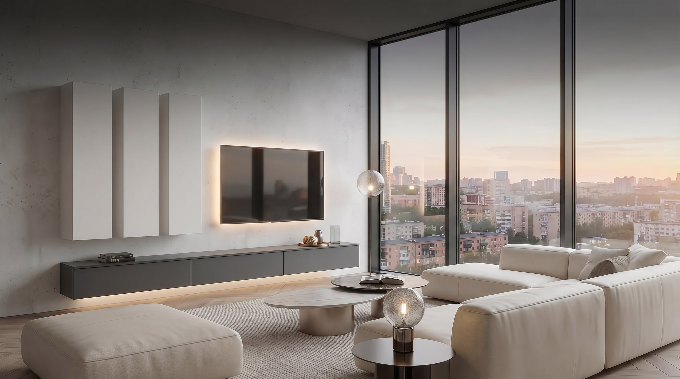 Helle Raumgestaltung Wohnzimmer: Der Mailänder Trick Helle Raumgestaltung Wohnzimmer: Der Mailänder Trick