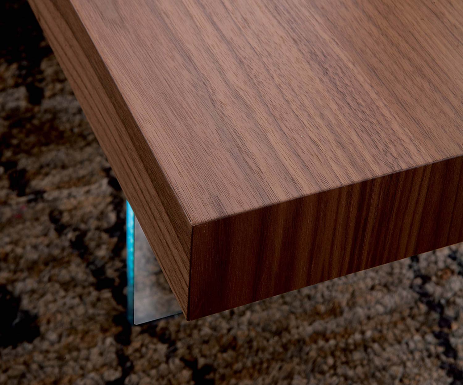 Haute qualité Ozzio Table basse design Bellagio en noyer Haute qualité Ozzio Table basse design Bellagio en noyer
