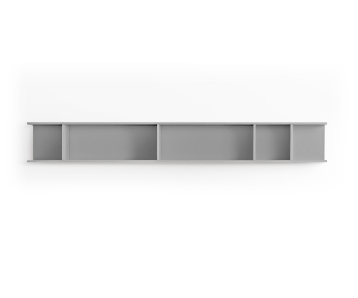 Novamobili Bibliothèque murale Butterfly horizontale gris clair mat Novamobili Bibliothèque murale Butterfly horizontale gris clair mat