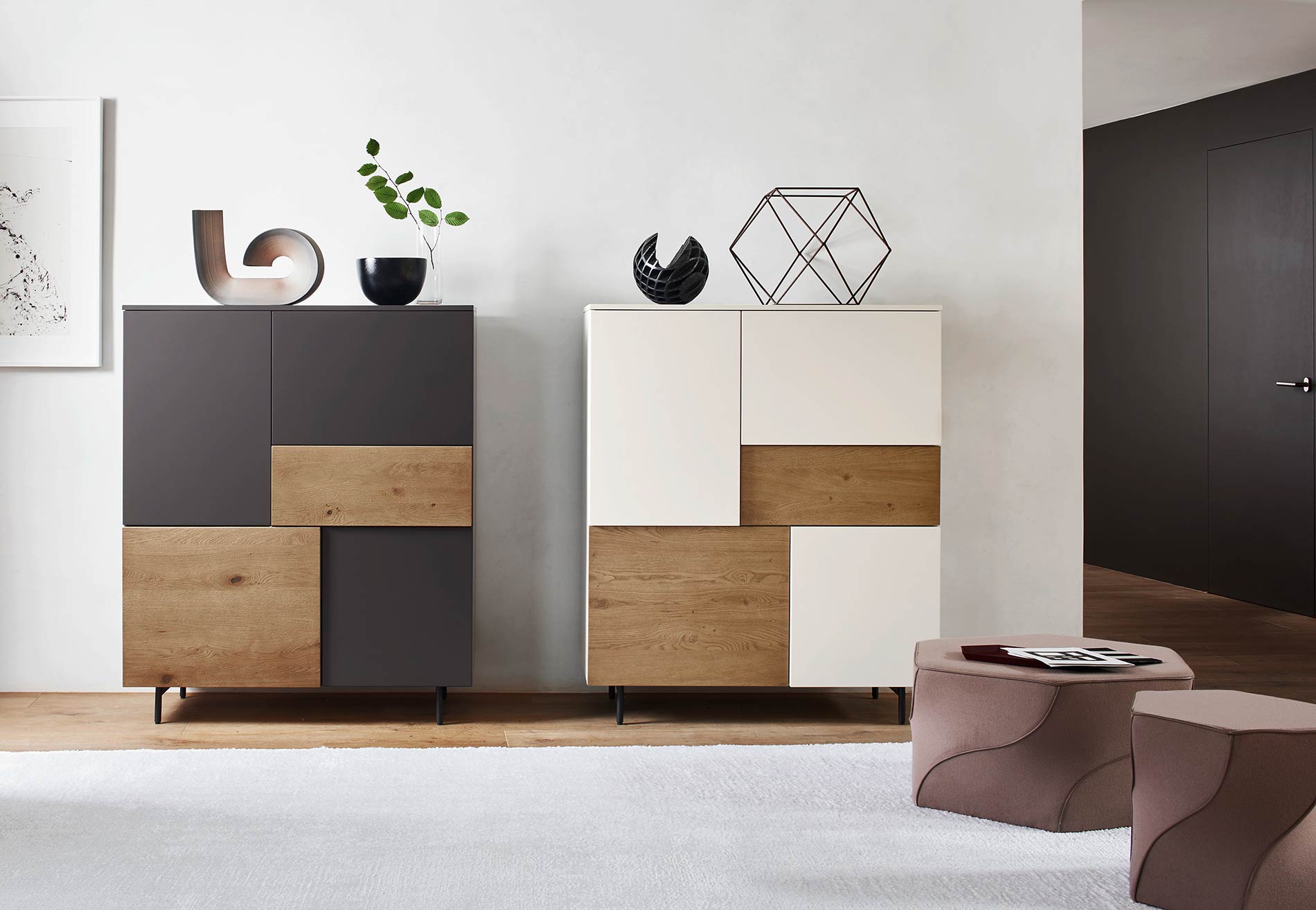armoire haute design pour le couloir