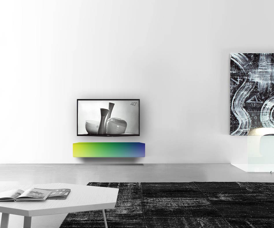 /Design Lowboard mur L120 H25 5 mat RAL /Design Lowboard mur L120 H25 5 mat RAL