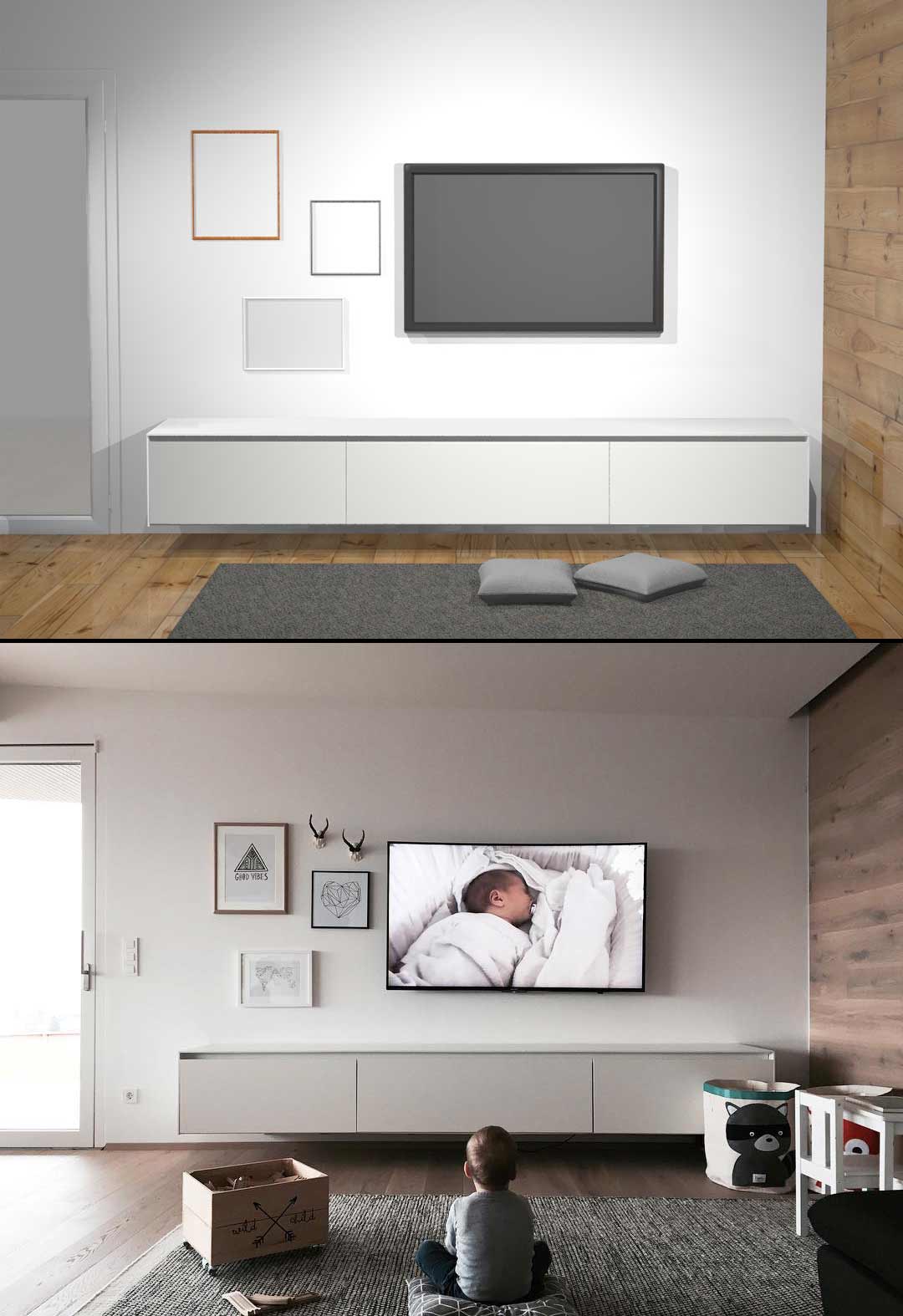 Buffet TV blanc
