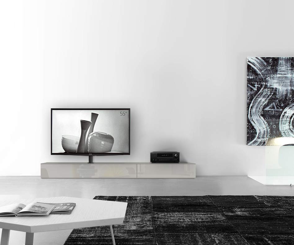 Table basse design Configurateur avec support TV au sol Largeur 240 25,5 45 gauche gris clair brillant Table basse design Configurateur avec support TV au sol Largeur 240 25,5 45 gauche gris clair brillant