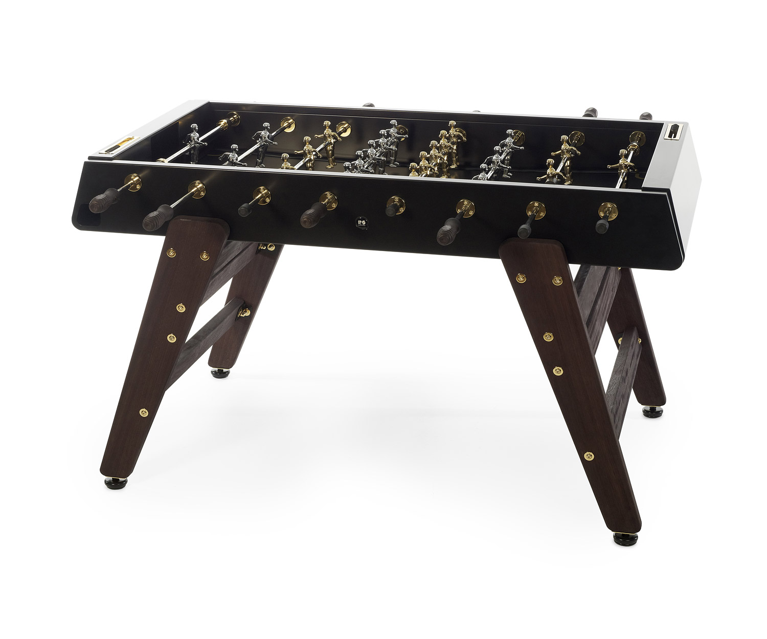 Baby-foot moderne RS Barcelona RS#3 Wood Gold Vue complète Baby-foot moderne RS Barcelona RS#3 Wood Gold Vue complète