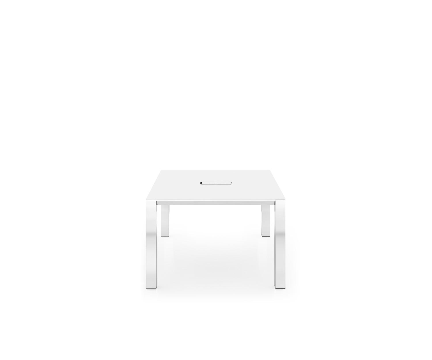 ICF P80 Table de manager P80 120x120 HPL 100 blanc ICF P80 Table de manager P80 120x120 HPL 100 blanc