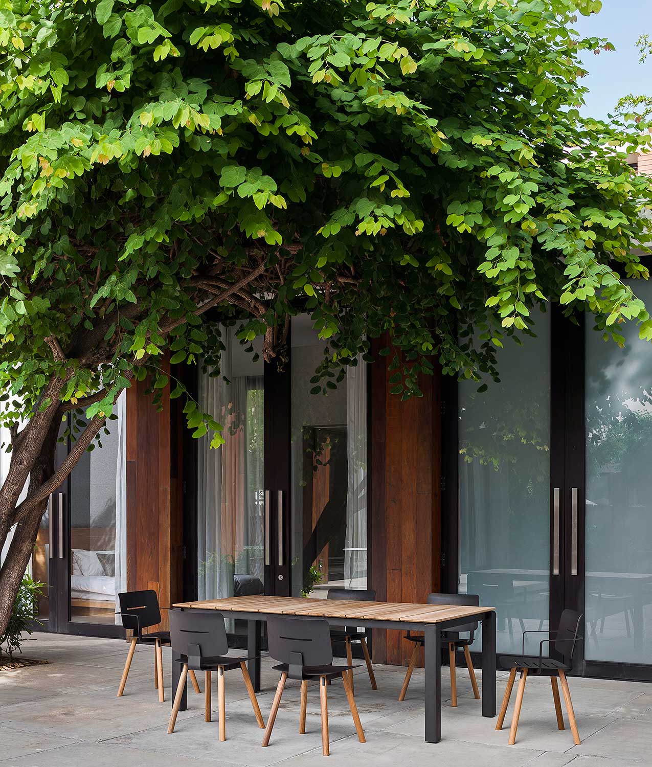 Meubles de jardin en teck et aluminium