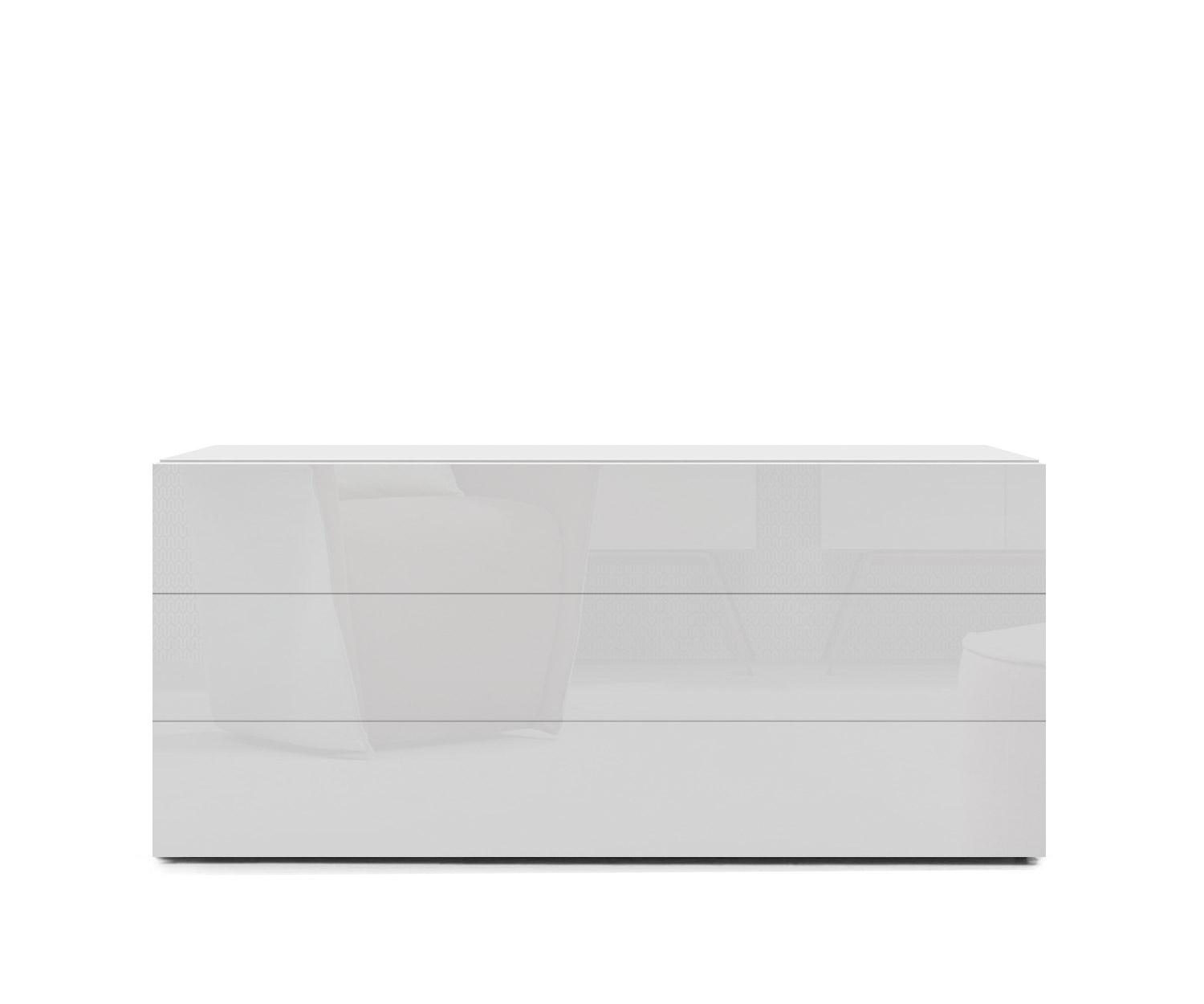 Novamobili Commode Easy 3pcs L108cm blanc400 Novamobili Commode Easy 3pcs L108cm blanc400