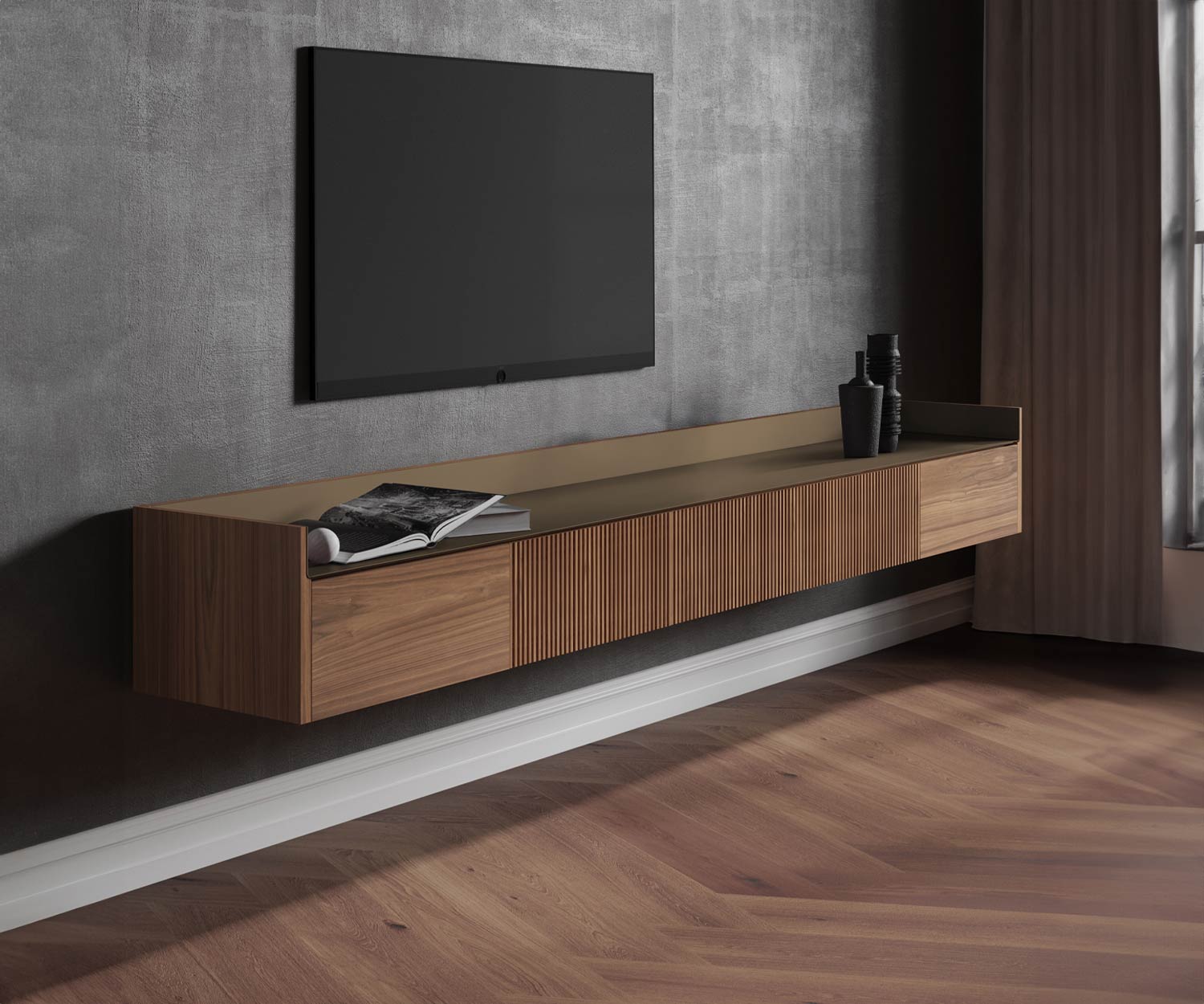 Punt Stockholm Slim Mural TV Sideboard Punt Stockholm Slim Mural TV Sideboard