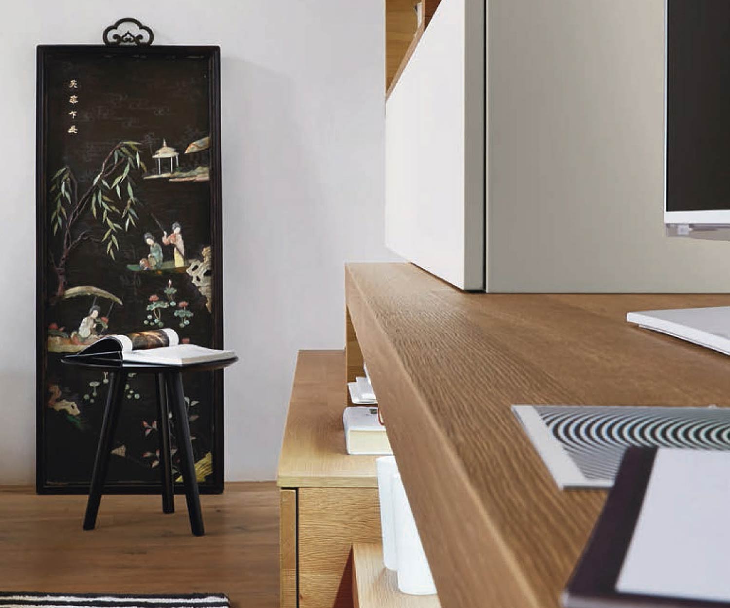 Moderne Livitalia Meuble-paroi design C25 en différentes profondeurs Moderne Livitalia Meuble-paroi design C25 en différentes profondeurs