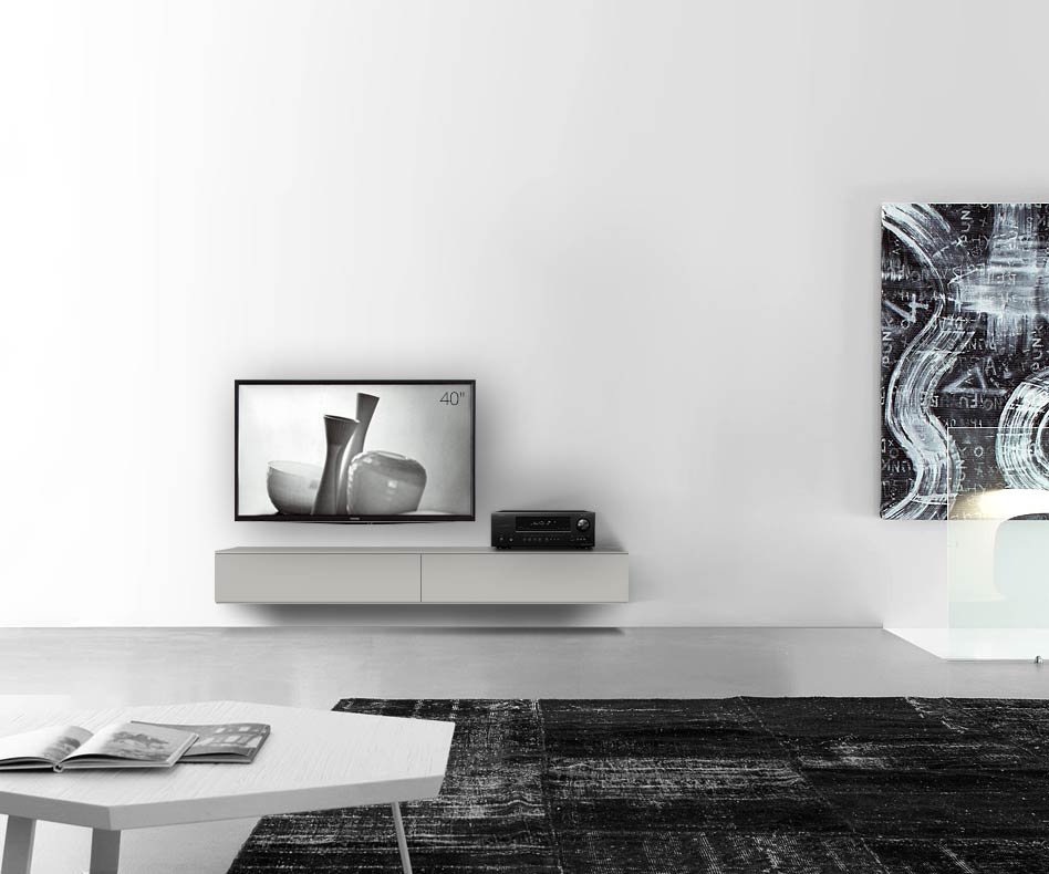 /Design Lowboard mur L180 H25 5 gris clair mat /Design Lowboard mur L180 H25 5 gris clair mat