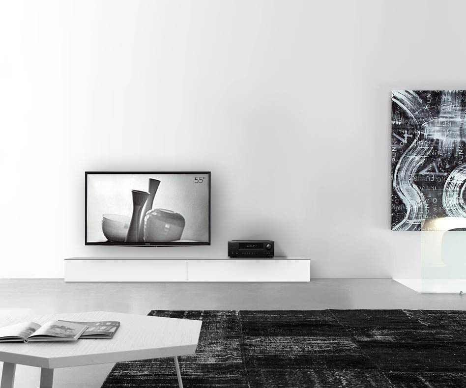 /Design Lowboard sol B240 H27 blanc mat /Design Lowboard sol B240 H27 blanc mat