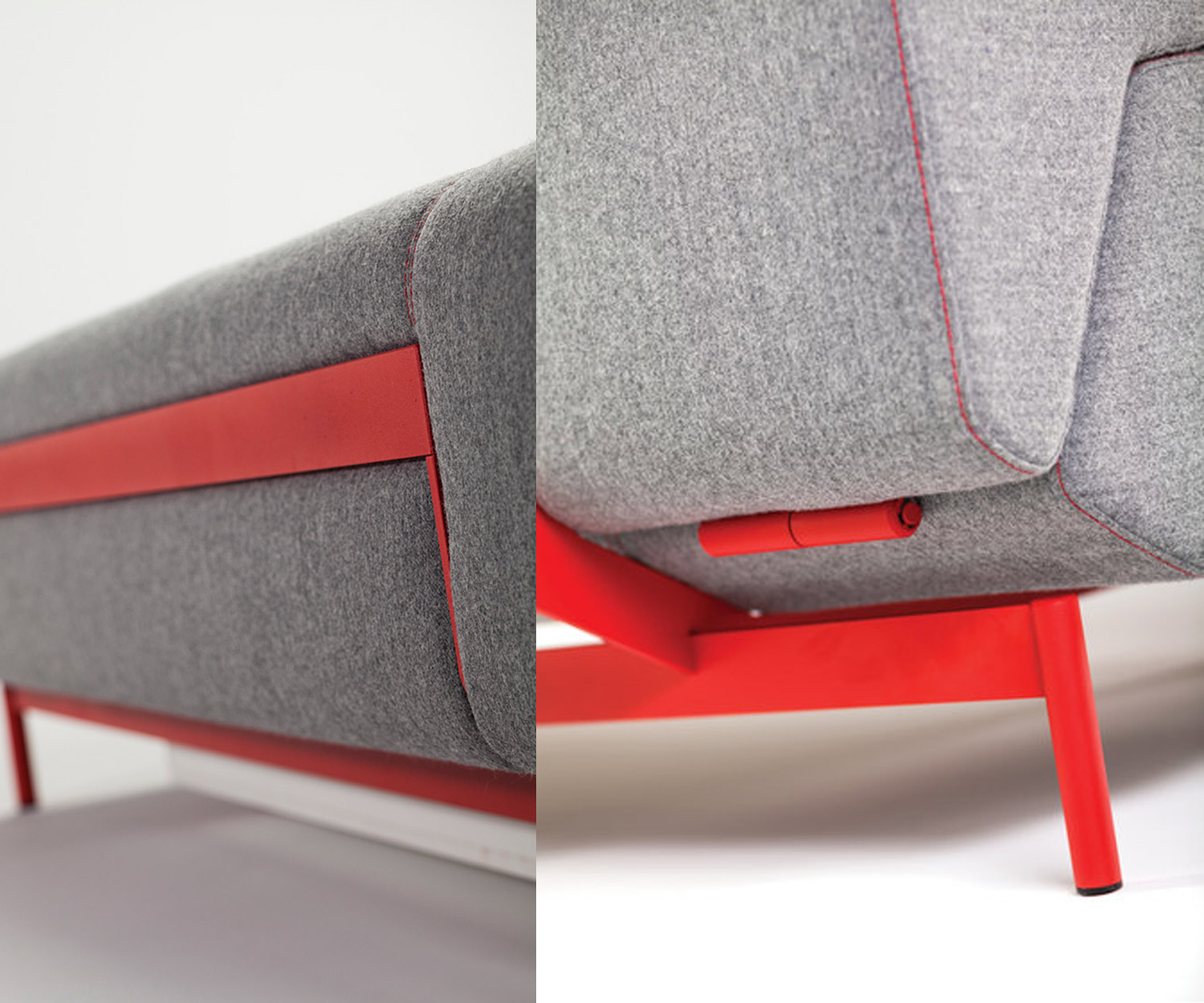 Prostoria Canapé-lit Pil low Details Pieds réglables Coutures de rembourrage Prostoria Canapé-lit Pil low Details Pieds réglables Coutures de rembourrage