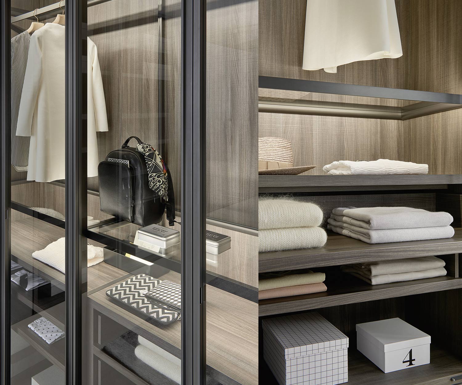 Système de dressing haut de gamme Livitalia Bellavista Design  Système de dressing haut de gamme Livitalia Bellavista Design