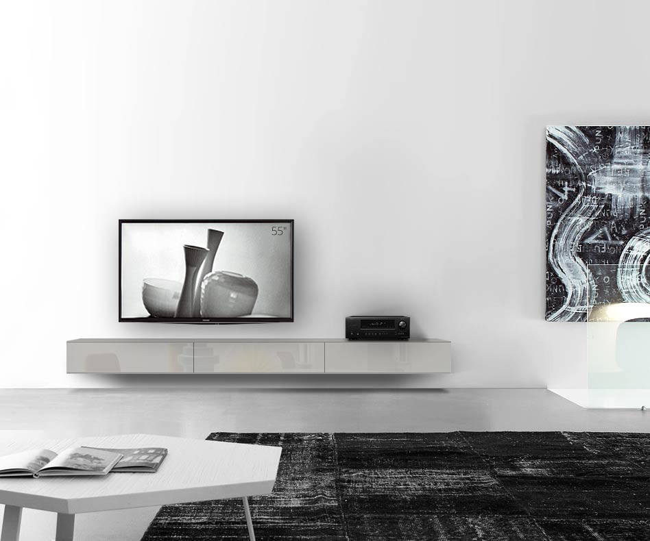 /Design Lowboard Wand B270 H25 5 gris clair brillant /Design Lowboard Wand B270 H25 5 gris clair brillant