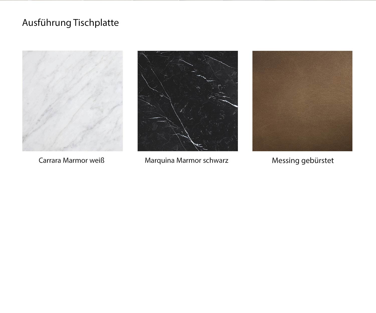 Marelli Thor table d'appoint échantillon de couleur blanc noir laiton Marelli Thor table d'appoint échantillon de couleur blanc noir laiton