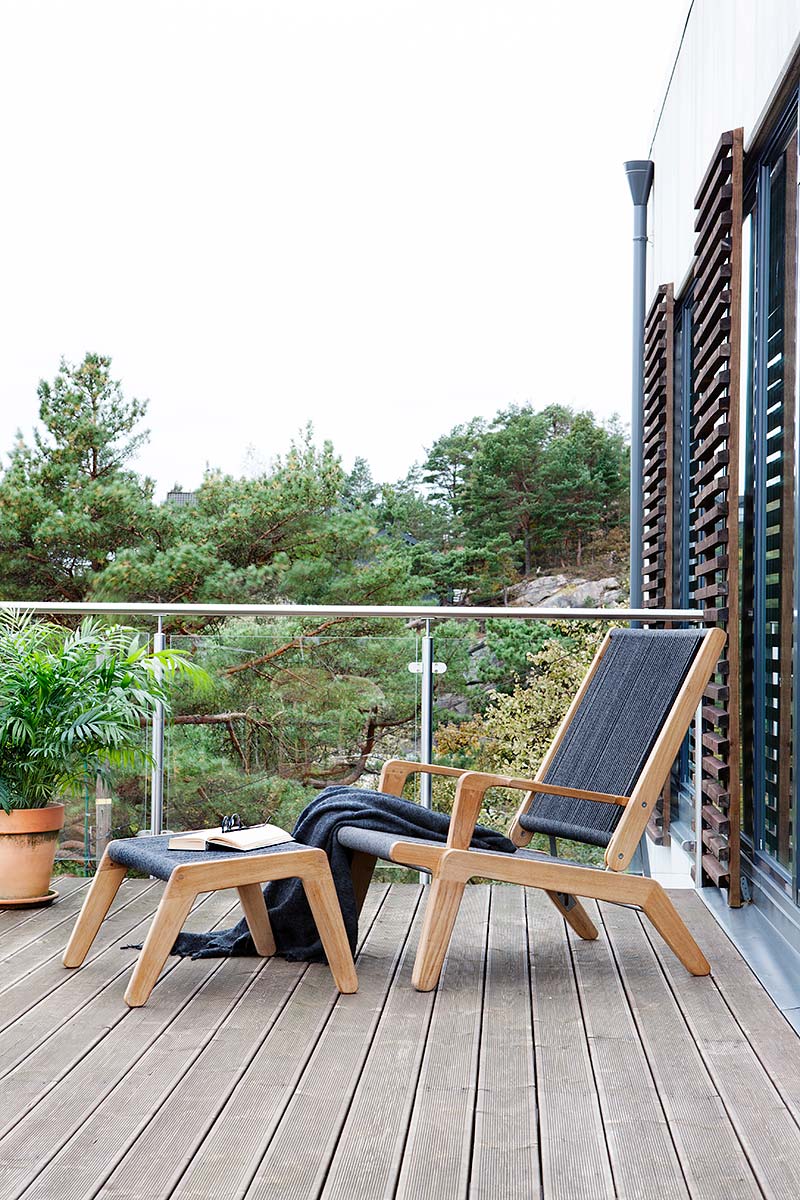 Fauteuil de salon en teck pour terrasseAL2