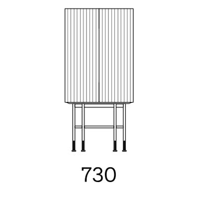 B 73 cm