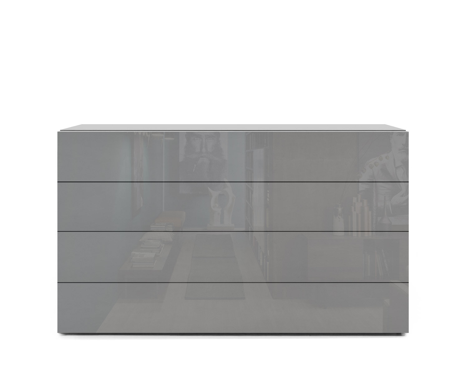 Novamobili Commode Easy 4 places B108 gris clair430 Novamobili Commode Easy 4 places B108 gris clair430