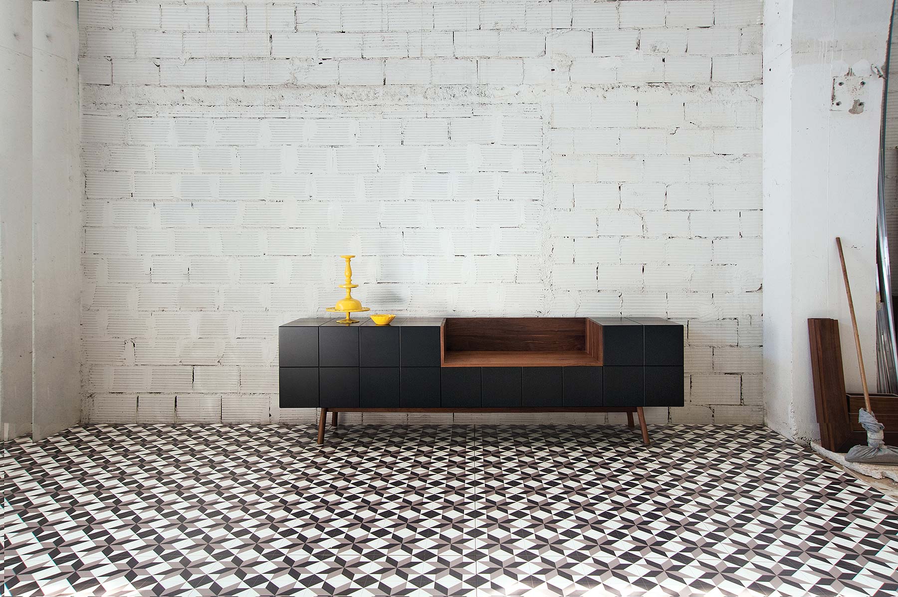sideboard noyer noir