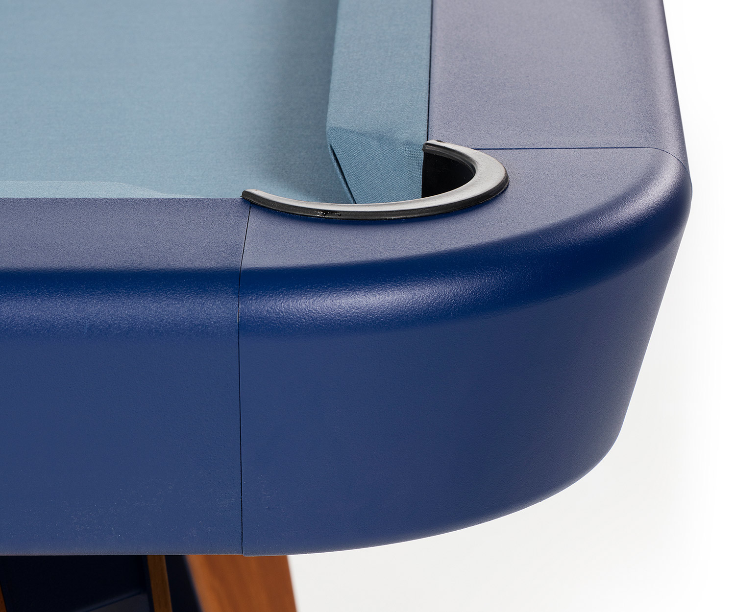 Table d'angle diagonale pour jouer au billard de RS Barcelona revêtement bleu peinture bleue Table d'angle diagonale pour jouer au billard de RS Barcelona revêtement bleu peinture bleue