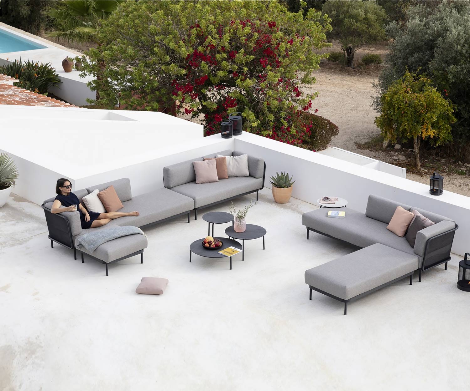 Exclusif Todus Baza Canapé de jardin design sur la terrasse Exclusif Todus Baza Canapé de jardin design sur la terrasse