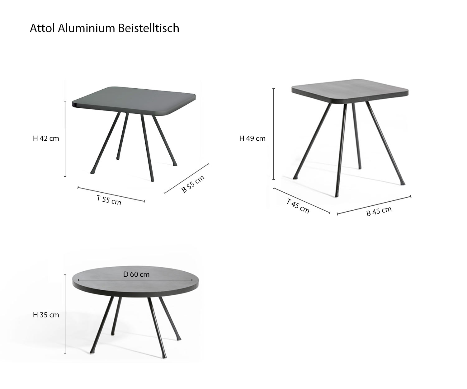 Table d'appoint de designer Attol de Oasiq Croquis Dimensions Dimensions Table d'appoint de designer Attol de Oasiq Croquis Dimensions Dimensions