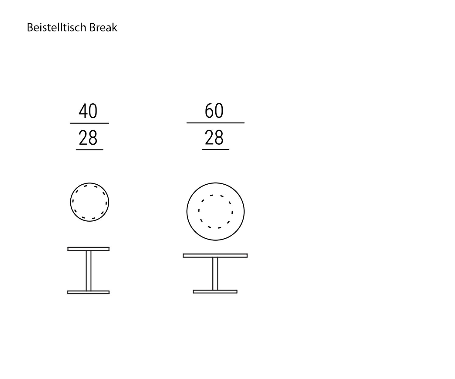 Esquisse Dimensions Dimensions données Table de designer Break de Marelli Esquisse Dimensions Dimensions données Table de designer Break de Marelli