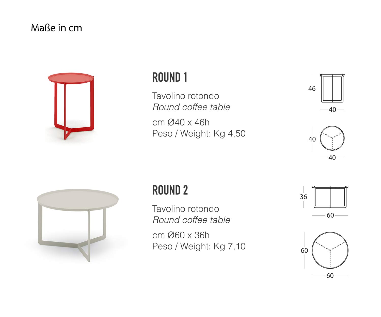 MEME Design Round Table d'appoint Dimensions Dimensions Esquisse Tailles MEME Design Round Table d'appoint Dimensions Dimensions Esquisse Tailles