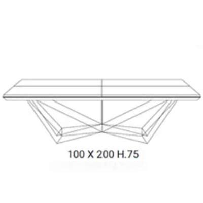 L 200 x 100 / H 75 cm extensible à L 254 x 138 / H 75 cm