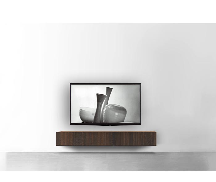 Livitalia Bois Design Lowboard Configurateur mural 150 cm 24 cm 56 cm Chêne brun Livitalia Bois Design Lowboard Configurateur mural 150 cm 24 cm 56 cm Chêne brun