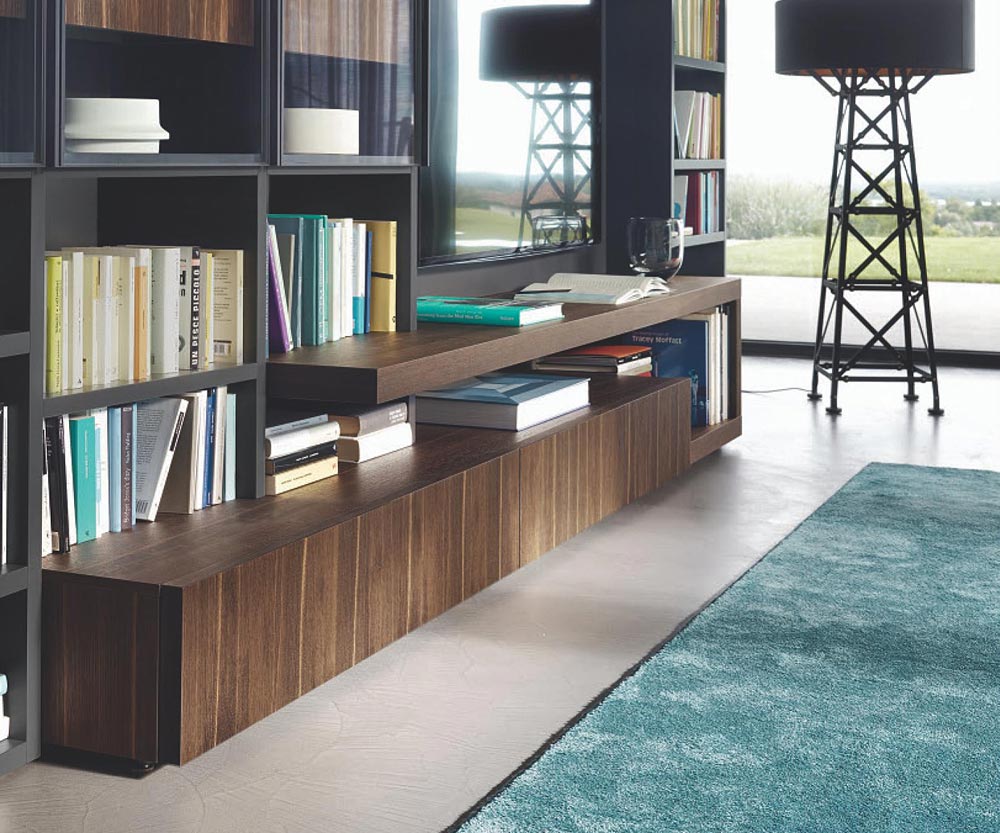 TV Design Lowboard Fond en chêne brun TV Design Lowboard Fond en chêne brun