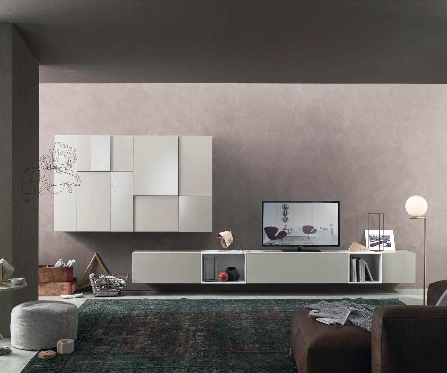 Exclusif suspendu Livitalia Meuble-paroi design C07  Exclusif suspendu Livitalia Meuble-paroi design C07