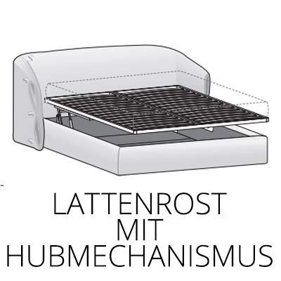 mit Lattenrost/Bettkasten