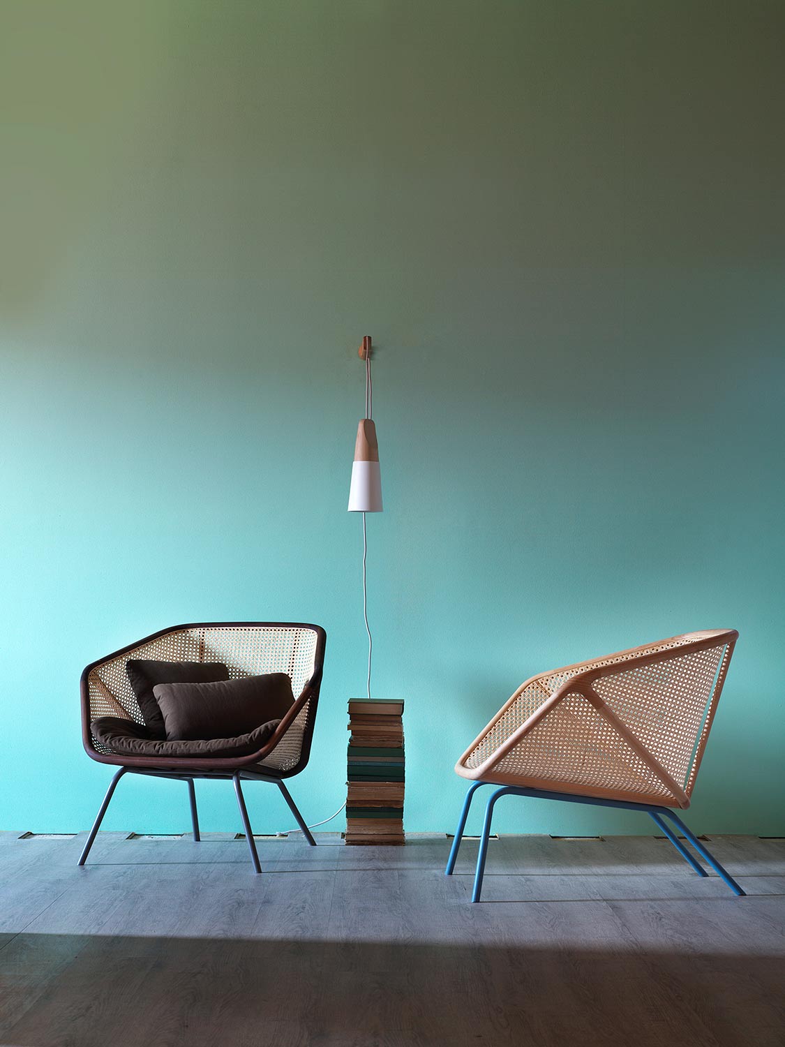 fauteuil lounge tressé d'Italie