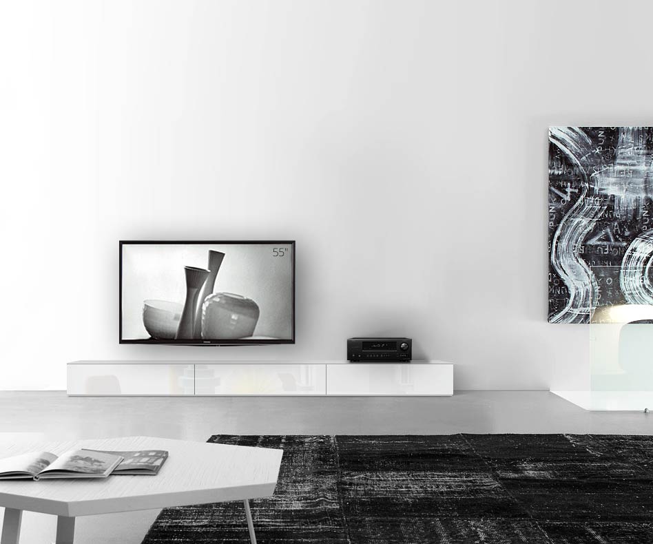 /Design Lowboard sol B270 H27 blanc brillant /Design Lowboard sol B270 H27 blanc brillant