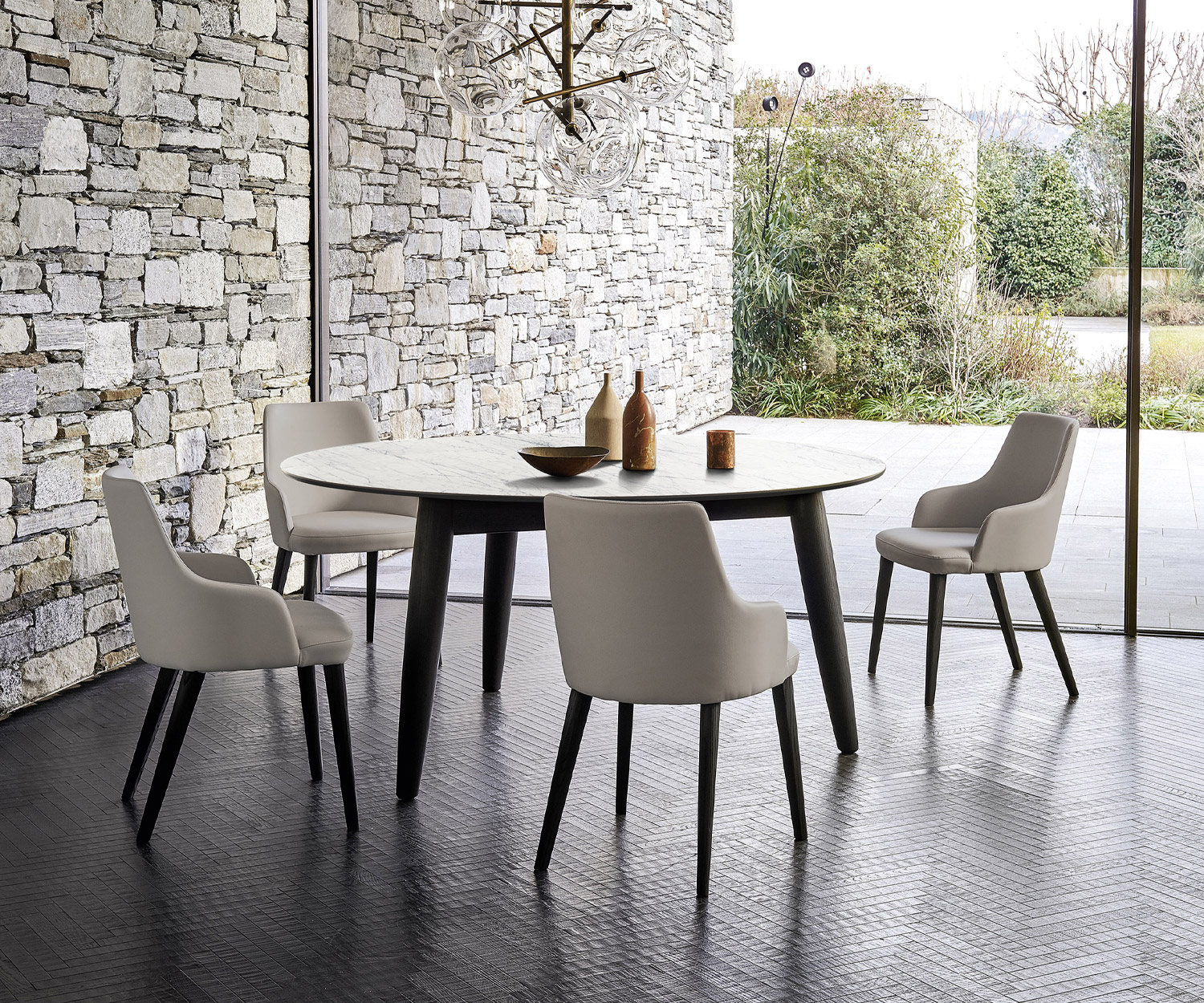 Exclusif Livitalia Convivio Design Table de salle à manger Céramique Plateau Frêne Bois Exclusif Livitalia Convivio Design Table de salle à manger Céramique Plateau Frêne Bois